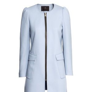 H&M light blue pea coat